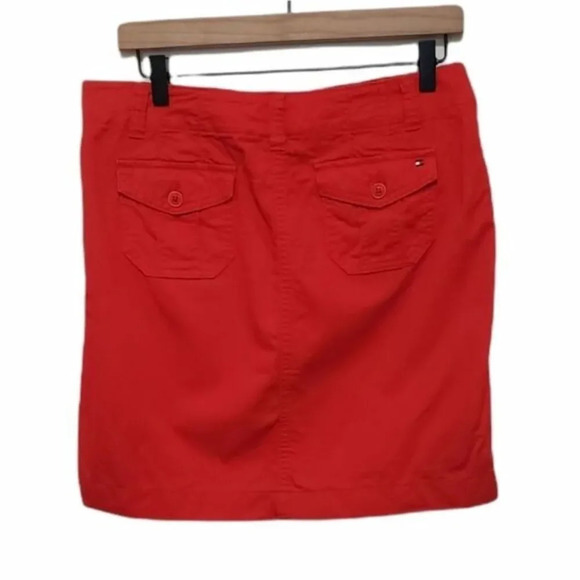Tommy Hilfiger Red Mini Pencil Skirt Medium - Picture 5 of 7